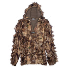 NMG Solid Shell Mid-Weight 1/4 Zip Leafy Jacket With Hood and Kangaroo Pouch - North Mountain Gear