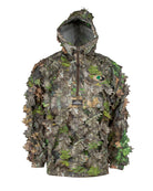 MOSSY OAK - 1/2 ZIP LEAFY JACKET WITH HOOD - North Mountain Gear