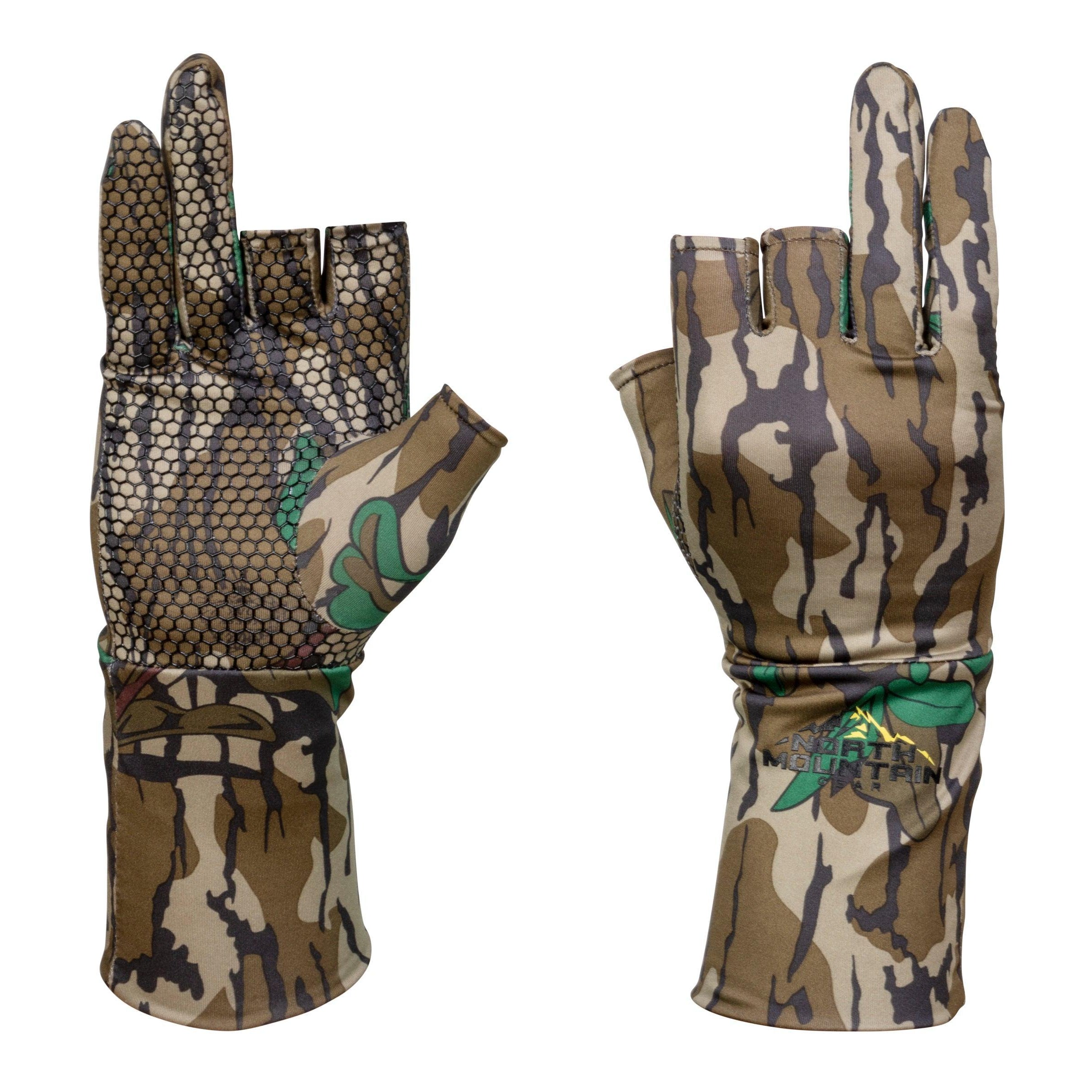 Mossy Oak Fingerless Gloves - Greenleaf - North Mountain Gear