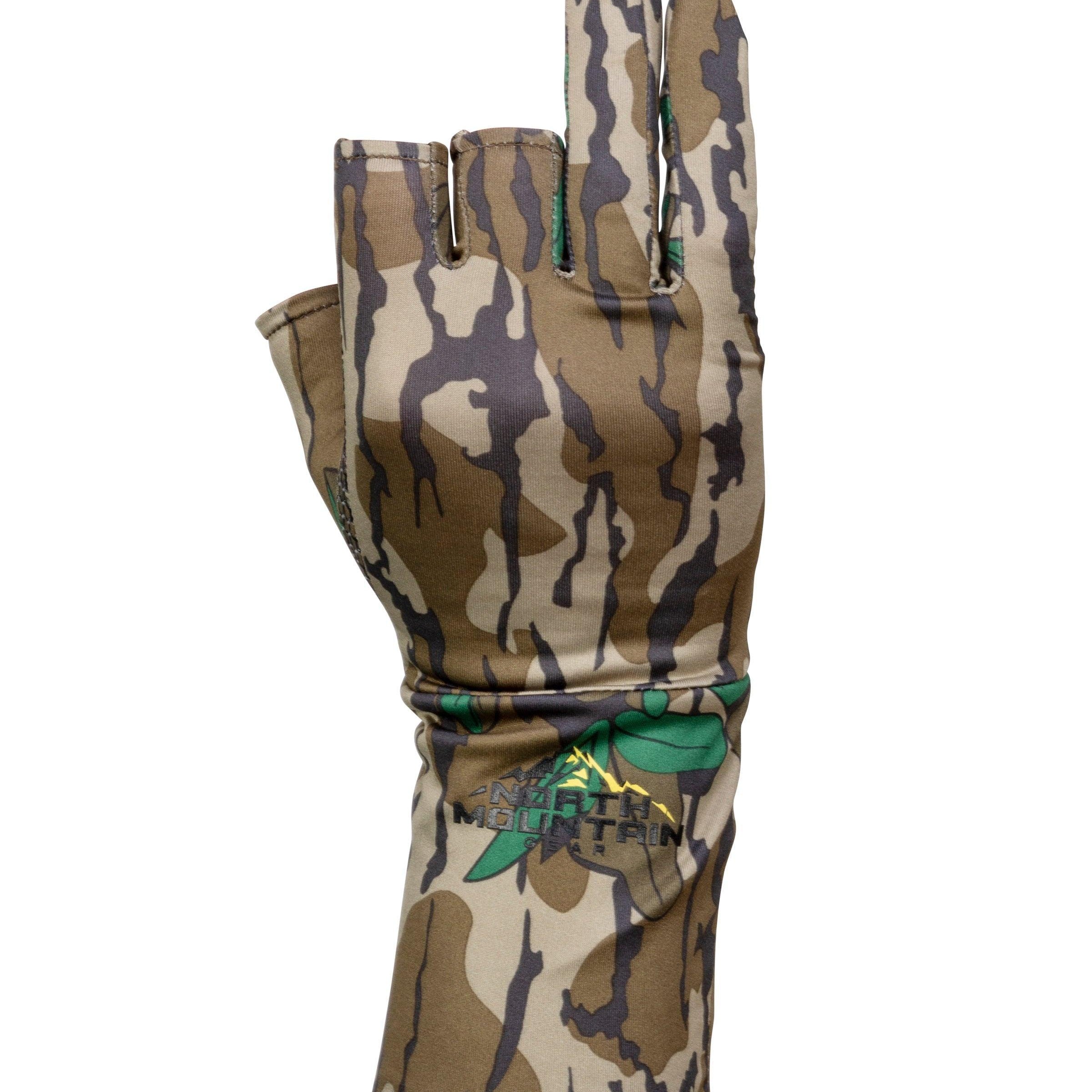Mossy Oak Fingerless Gloves - Greenleaf - North Mountain Gear