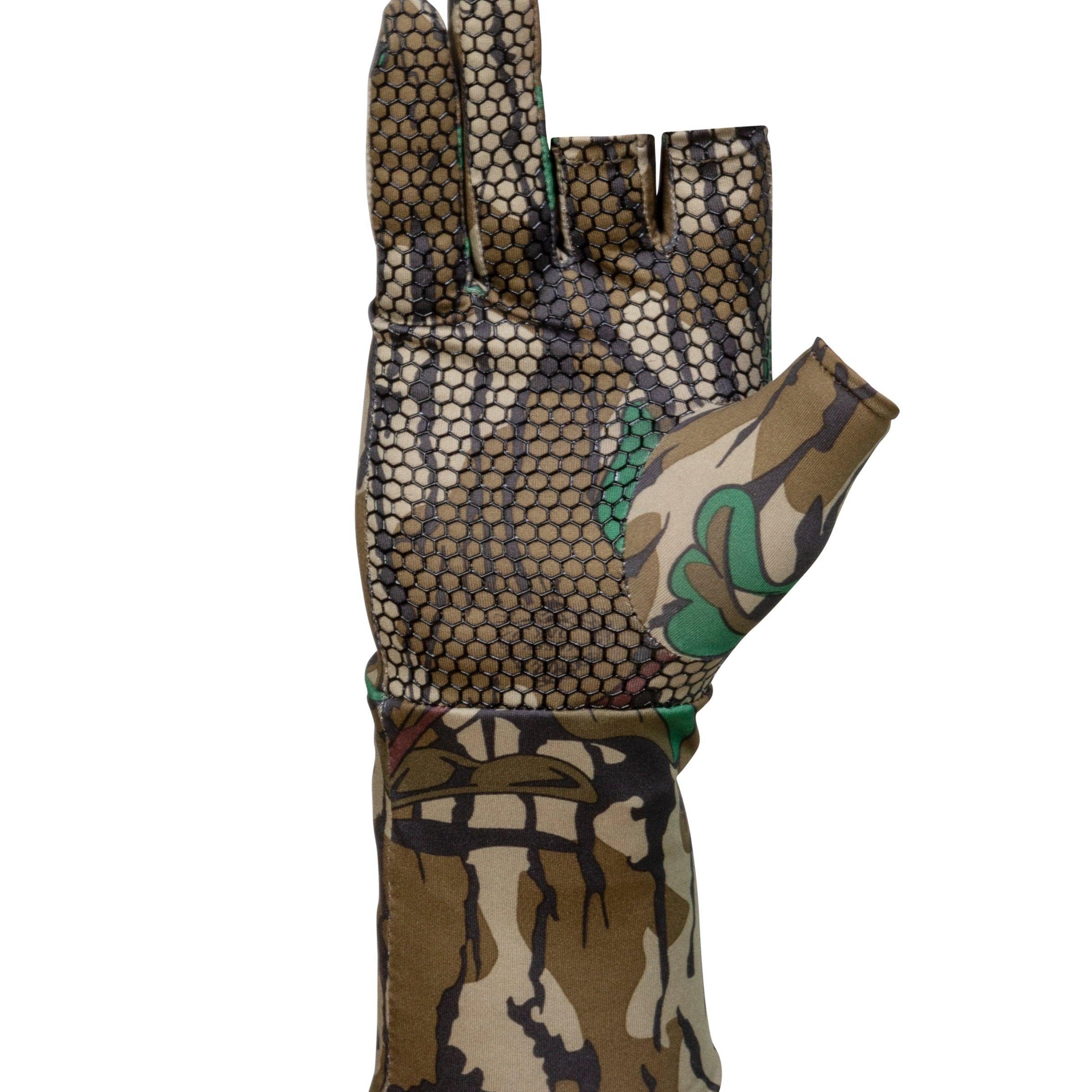Mossy Oak Fingerless Gloves - Greenleaf - North Mountain Gear