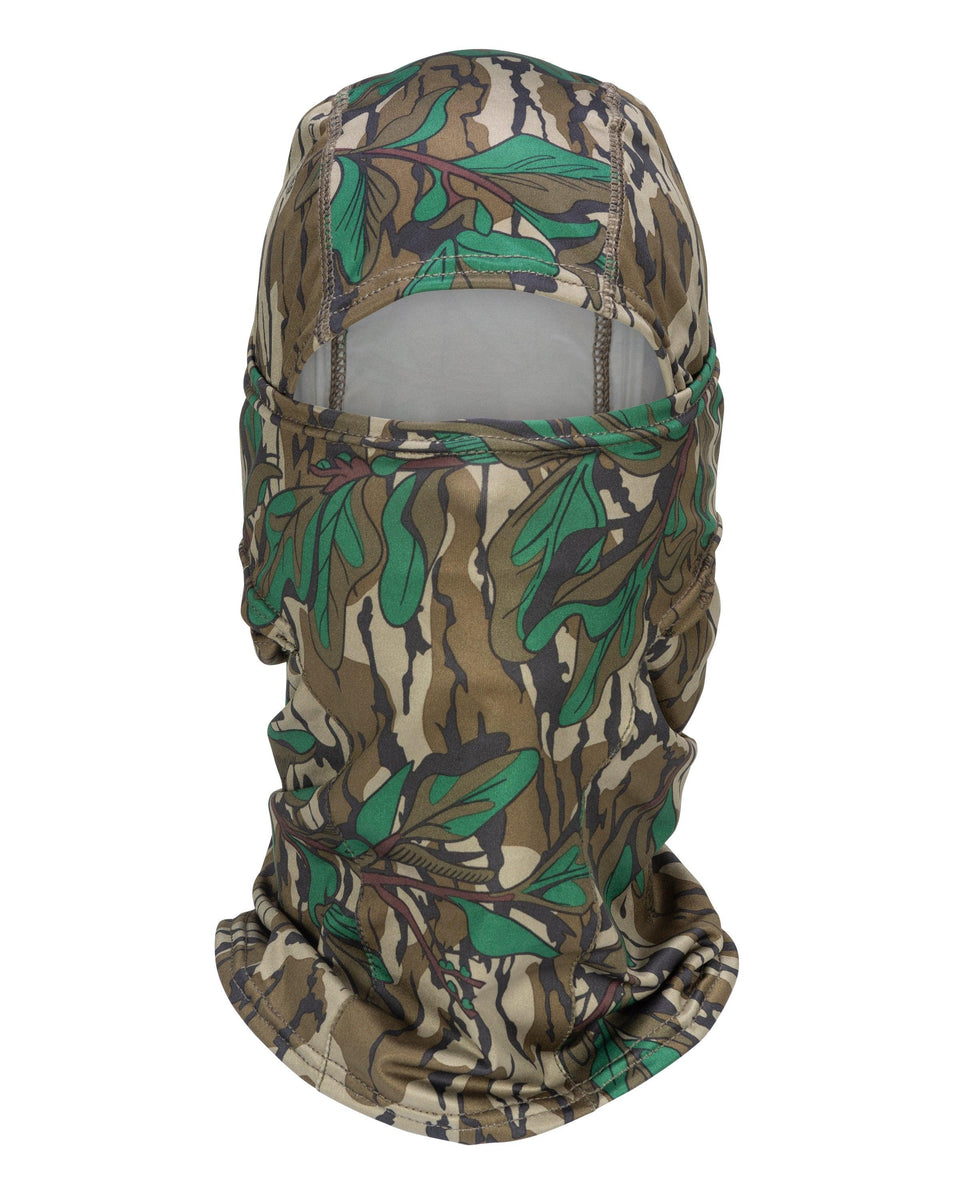 DELUXE GREEN CAMO Snood with Face Guard Fishing Hunting Balaclava