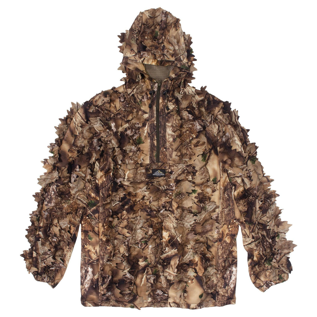 NMG Solid Shell Mid-Weight 1/4 Zip Leafy Jacket With Hood and Kangaroo Pouch - North Mountain Gear
