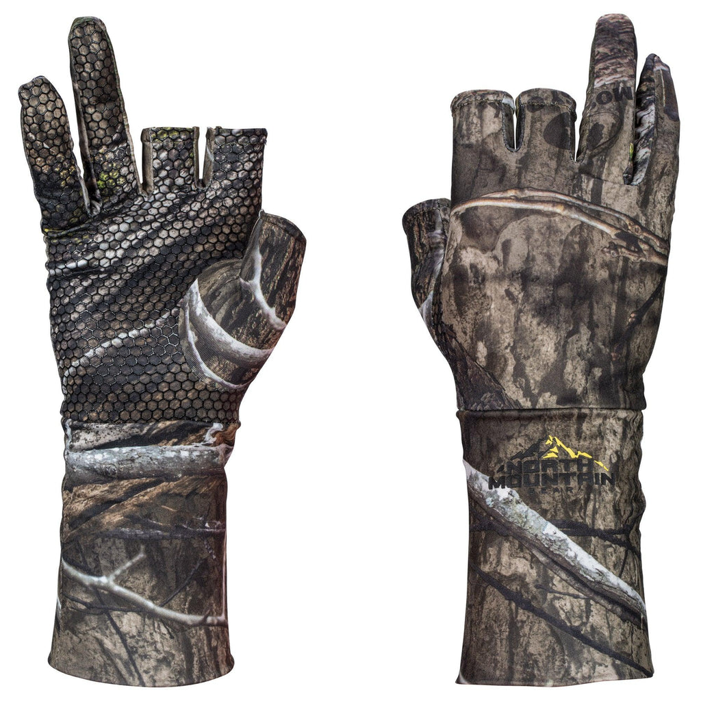 Fingerless Mossy Oak Country DNA Gloves - North Mountain Gear