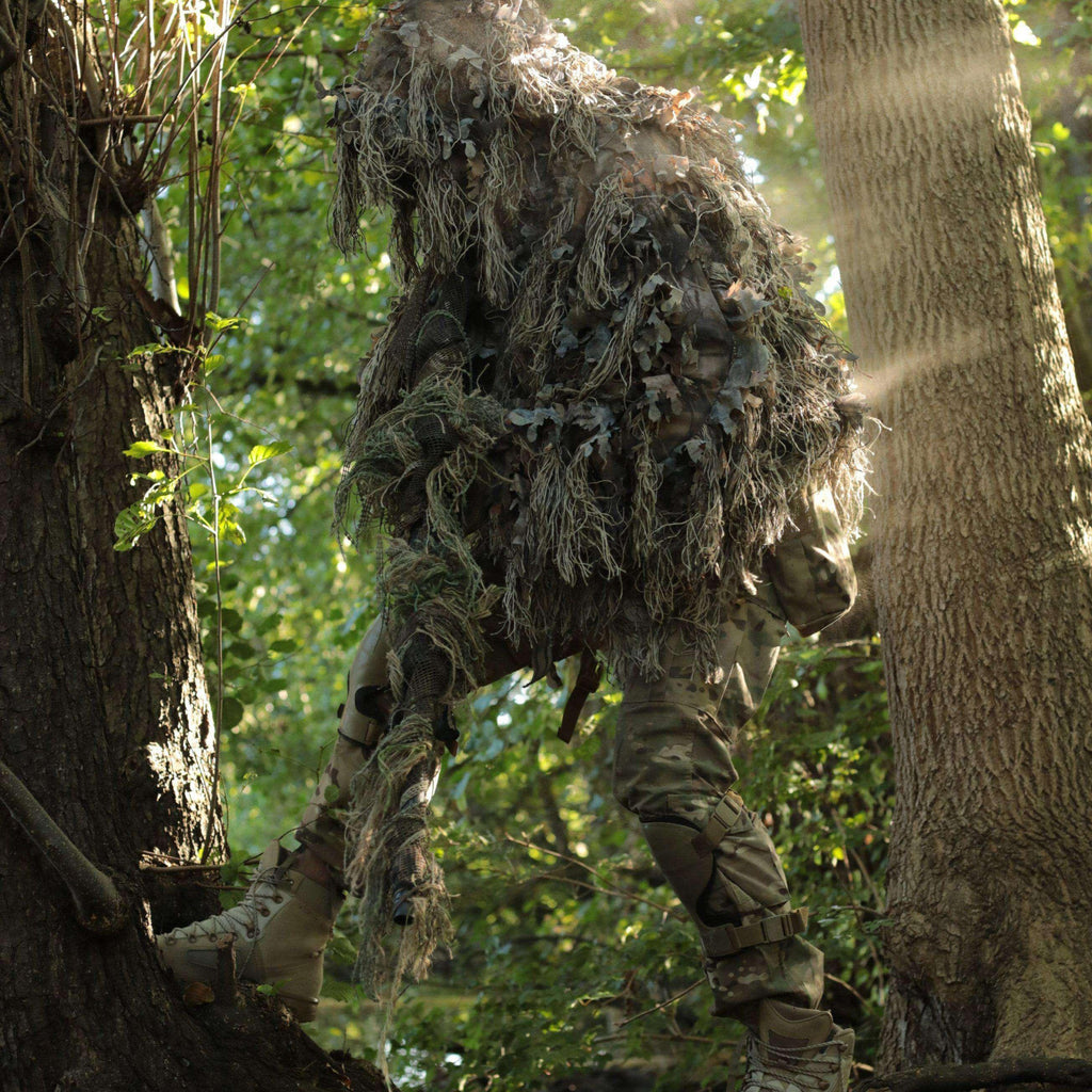 Hybrid Ghillie Suit Woodland Brown - North Mountain Gear