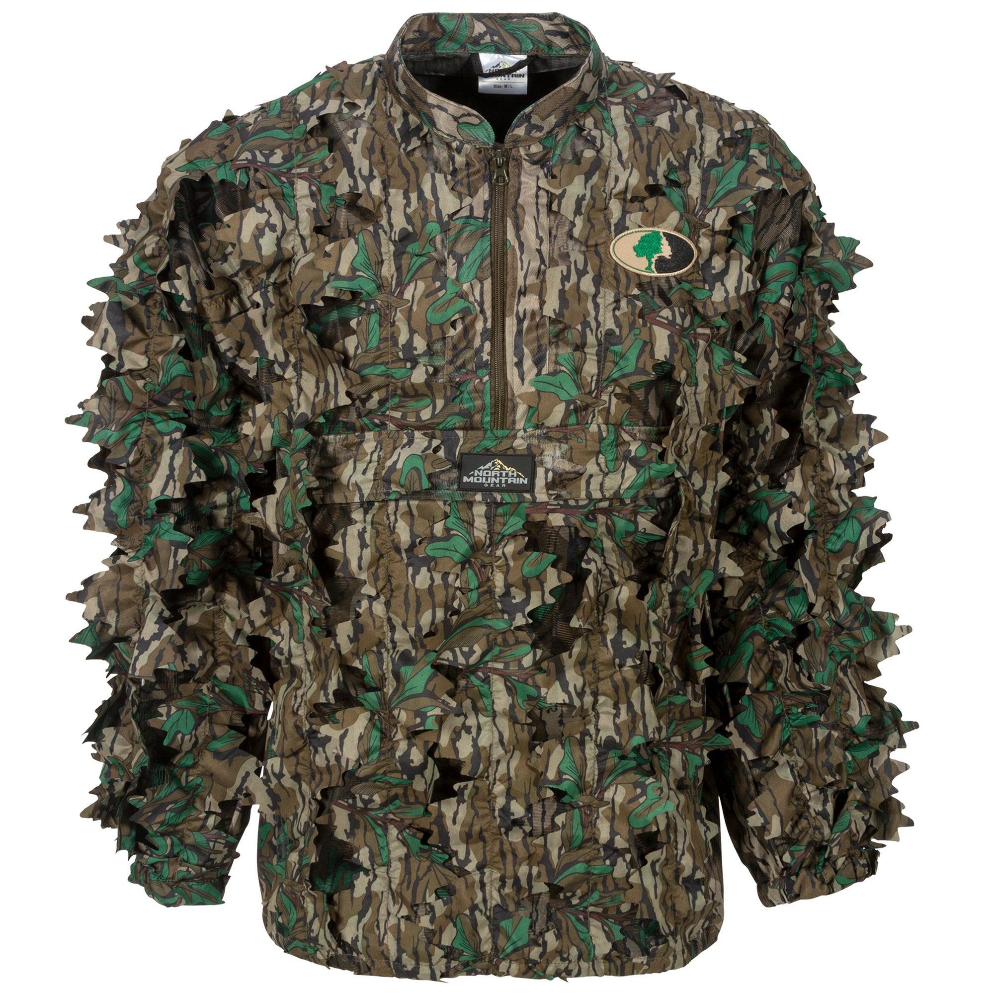 MOSSY OAK - 1/2 ZIP LEAFY JACKET WITHOUT HOOD - North Mountain Gear