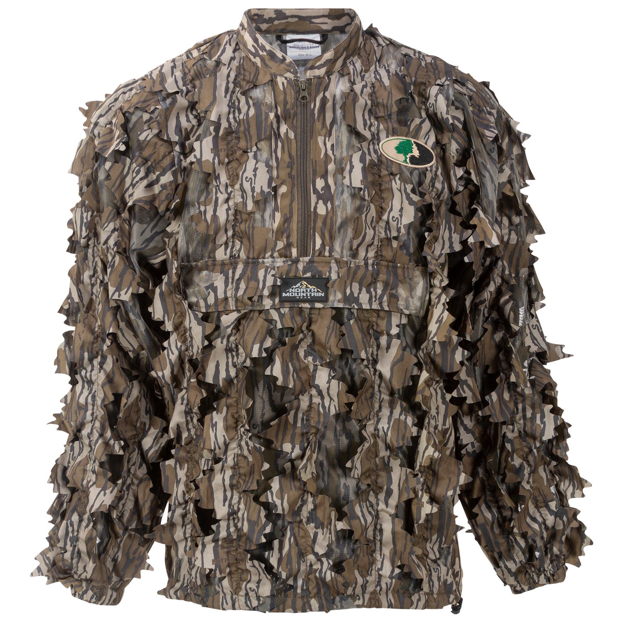 MOSSY OAK - 1/2 ZIP LEAFY JACKET WITHOUT HOOD - North Mountain Gear