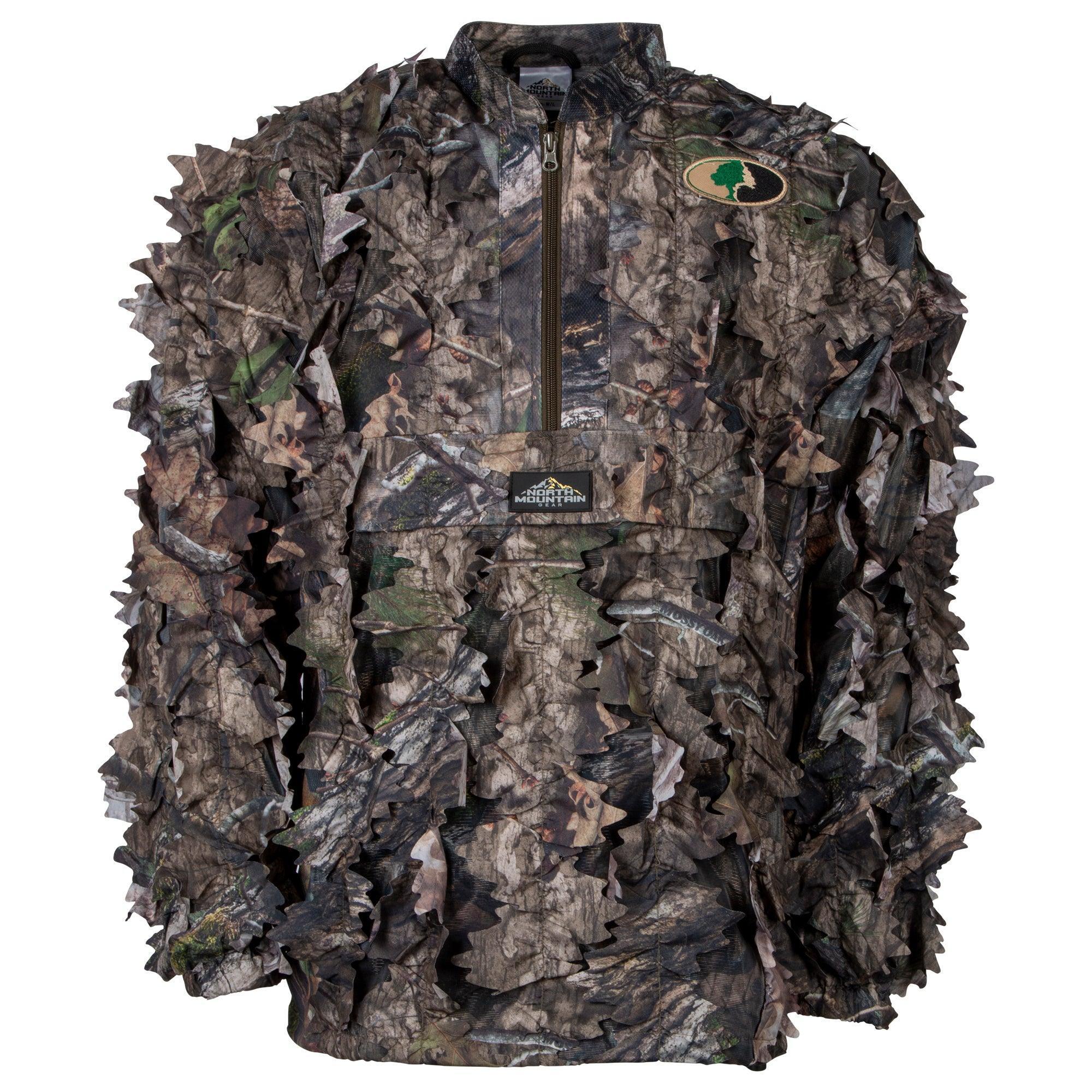 MOSSY OAK - 1/2 ZIP LEAFY JACKET WITHOUT HOOD - North Mountain Gear