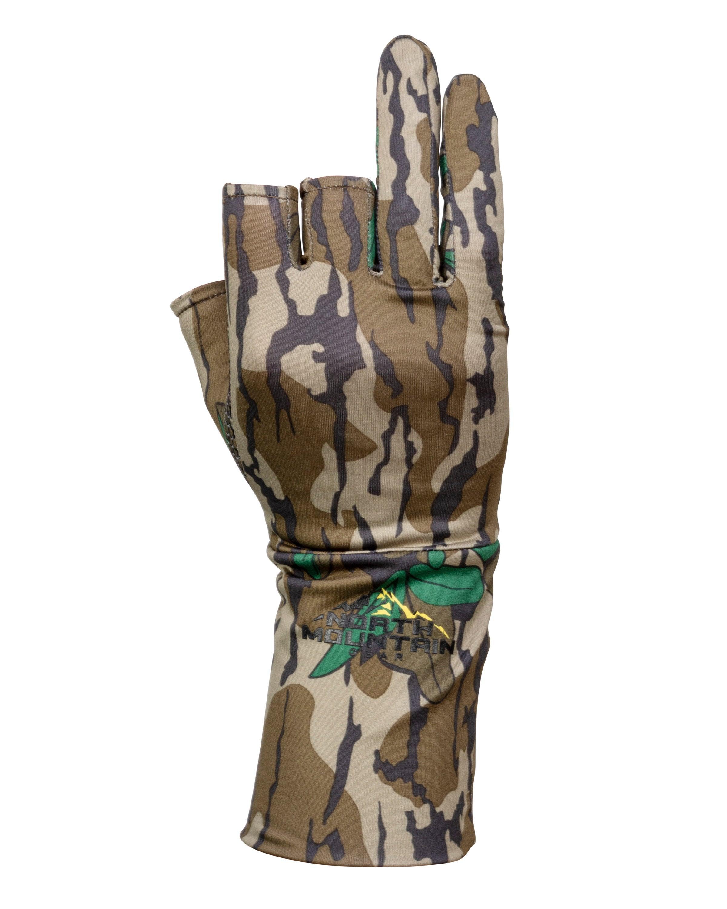 Mossy Oak Fingerless Gloves - Greenleaf - North Mountain Gear